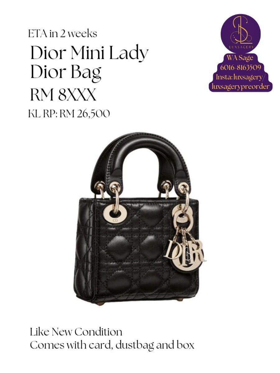 Dior Mini Lady Dior Bag
